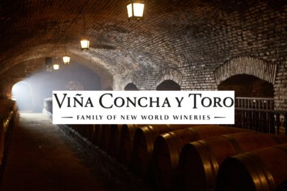 Concha y Toro logo and wine cellar