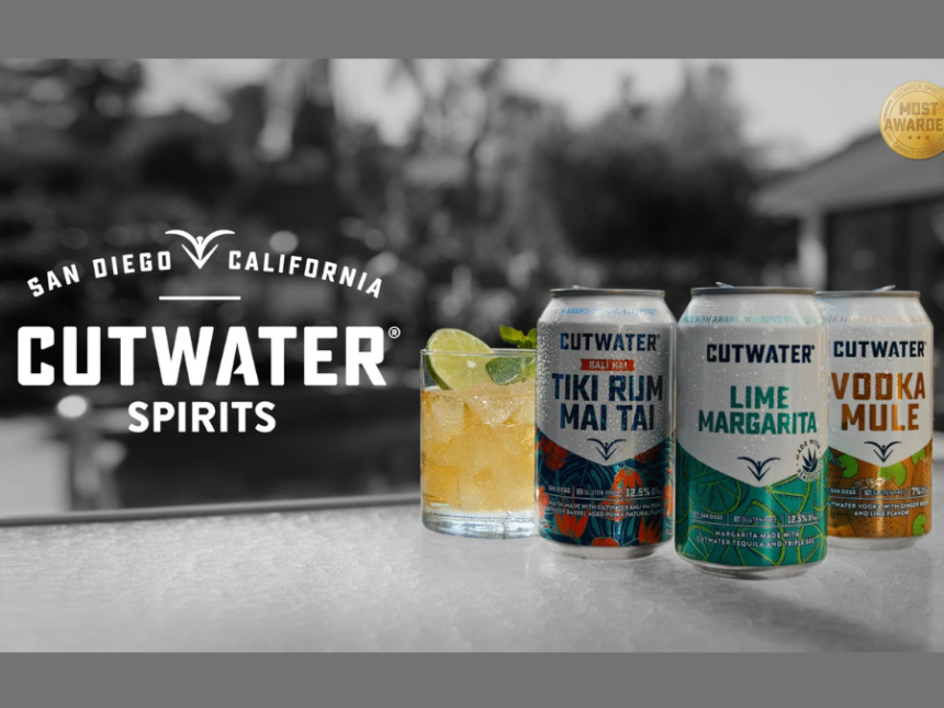 Logo for and three variants from Cutwater Spirits RTD portfolio