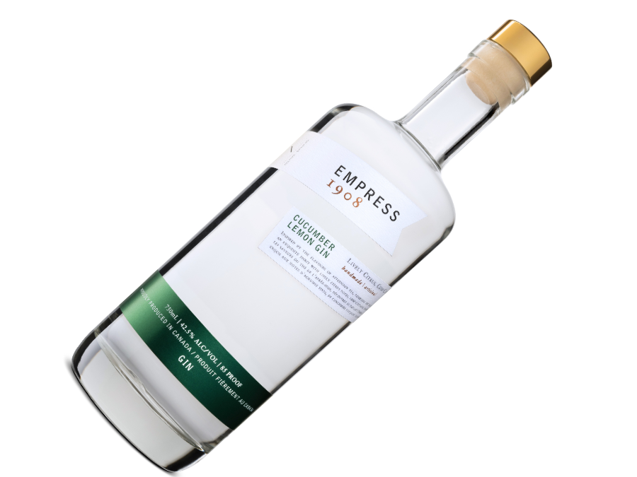Bottle of Empress 1908 Cucumber Lemon Gin