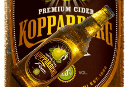 Bottle of Kopparberg cider