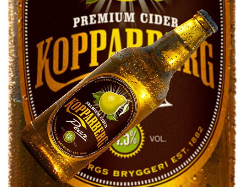 Bottle of Kopparberg cider