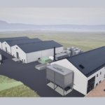 A render of Laggan Bay Distillery