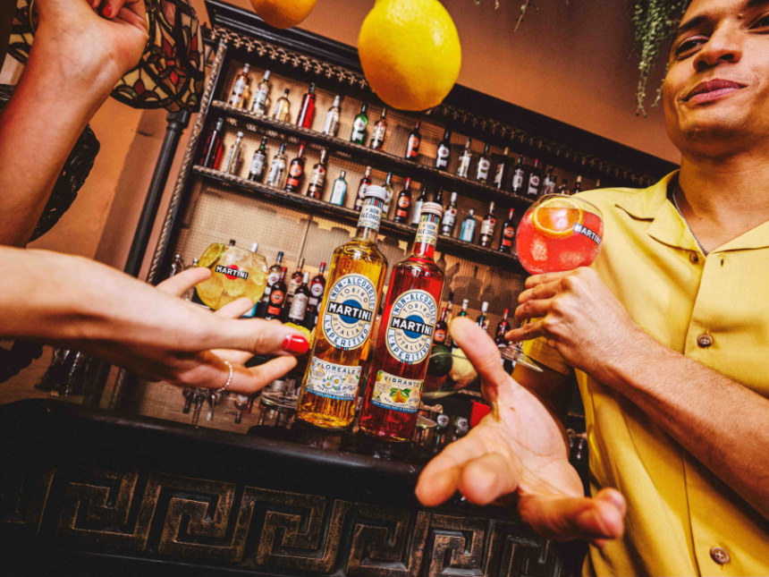 Still image from Martini 'Dare To Be' campaign