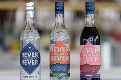 Three expressions from the Never Never Gin portfolio