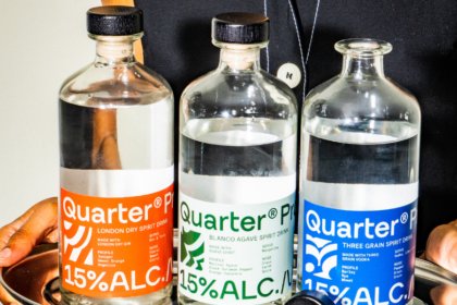 The three expressions in Quarter Proof's low-alcohol spirits portfolio