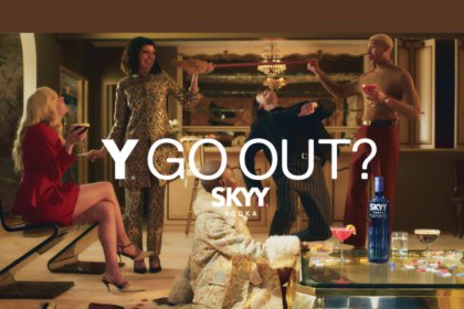 Still image from Skyy Vodka marketing campaign
