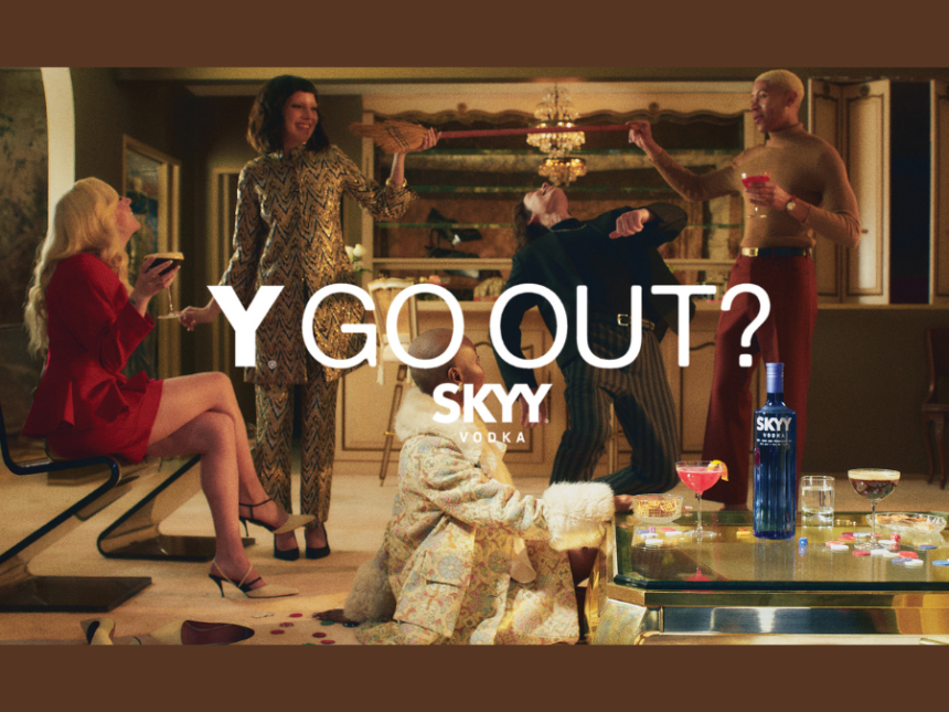 Still image from Skyy Vodka marketing campaign
