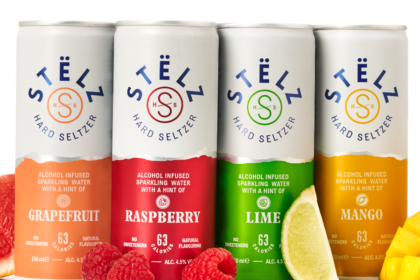 Four flavours of Stelz hard seltzer