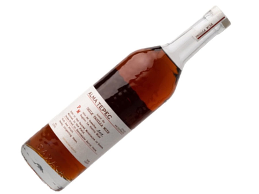 Bottle of Alma Tepec liqueur
