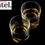 Two glasses of brandy from above