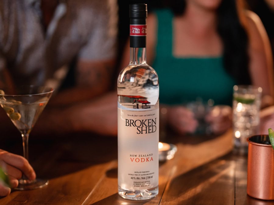 Bottle of Broken Shed vodka