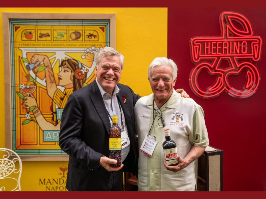 De Kuyper CEO Leo Evers with Dale DeGroff at Bar Convent Brooklyn