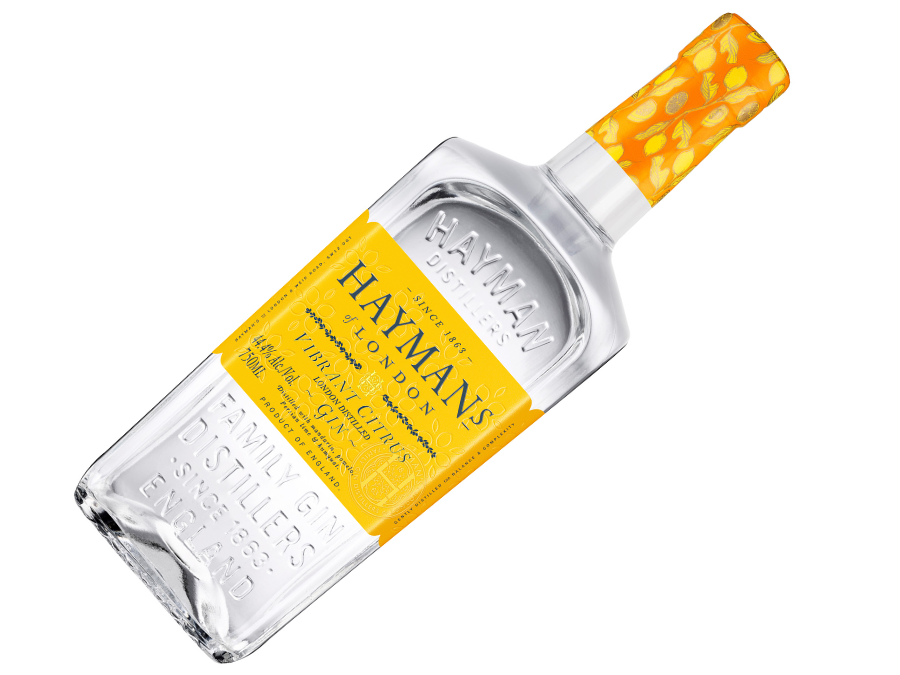 Bottle of Haymans citrus gin
