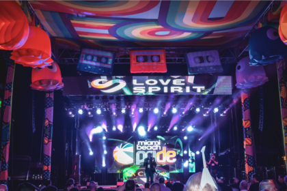 A Pride-themed event in Miami with sponsorship from Love Spirit Brands