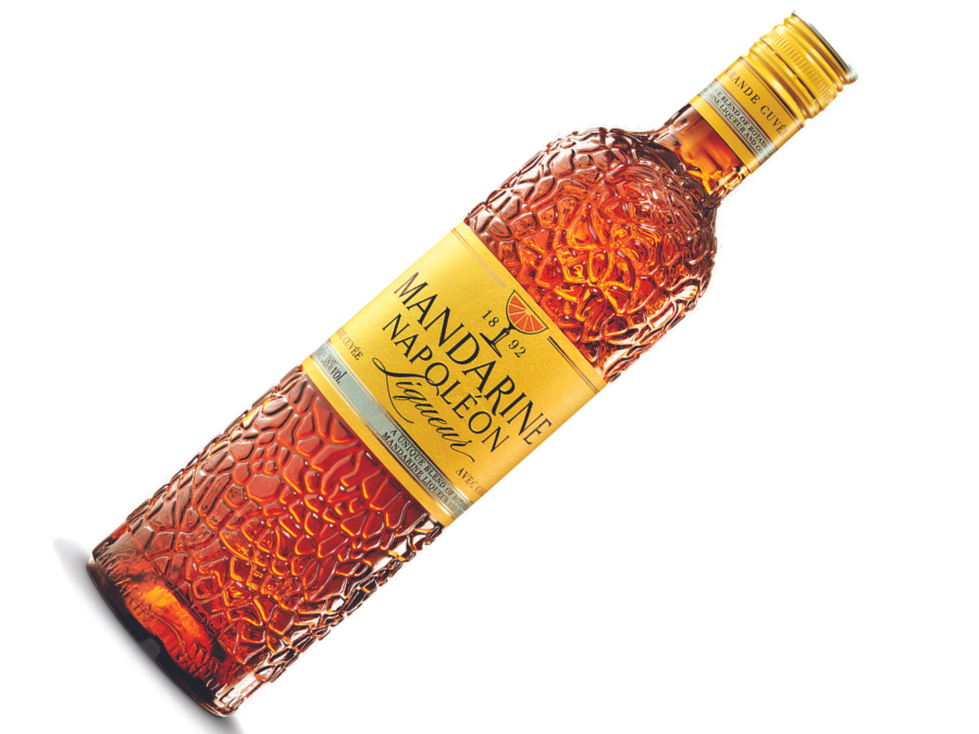 Bottle of Mandarine Napoleon liqueur