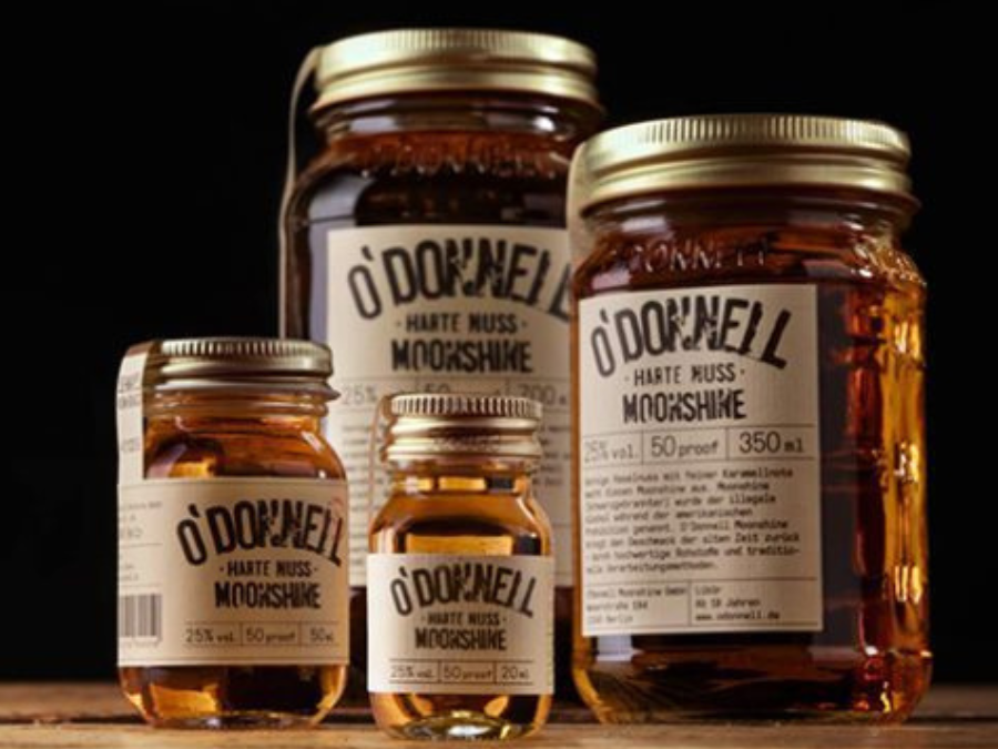 Jars of O'Donnell Moonshine