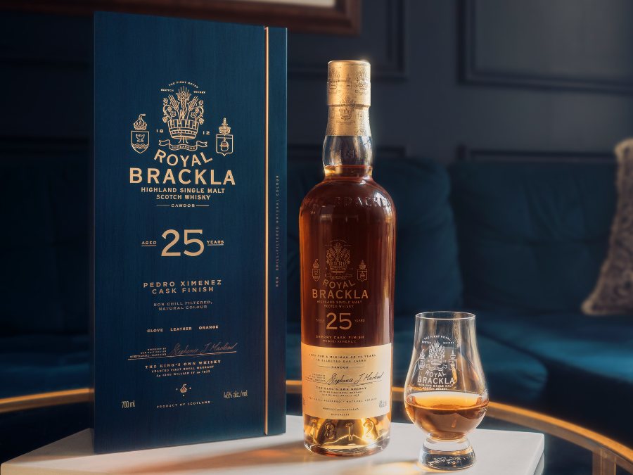 Bottle of and box for Royal Brackla 25-Year-Old