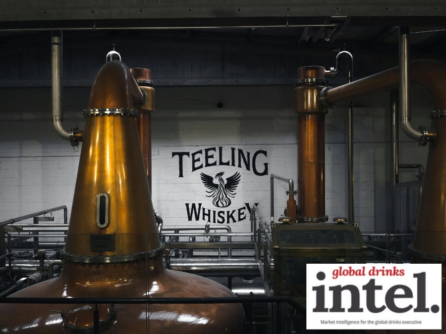 Interior of Teeling Whiskey's distillery in Dublin