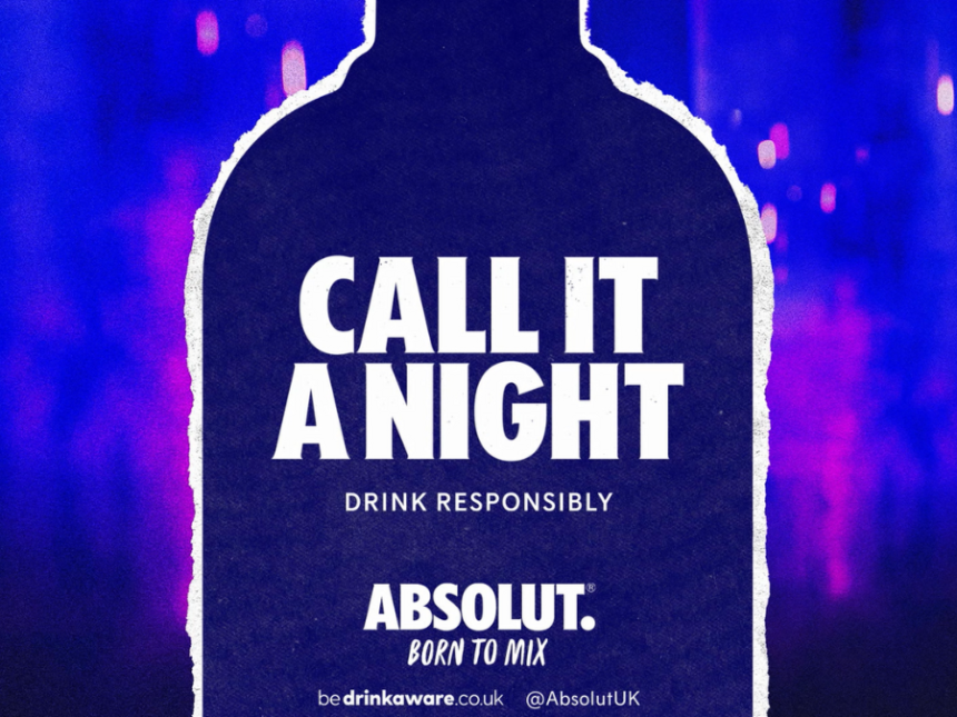 Still image from Absolut 'Call It A Night' activation