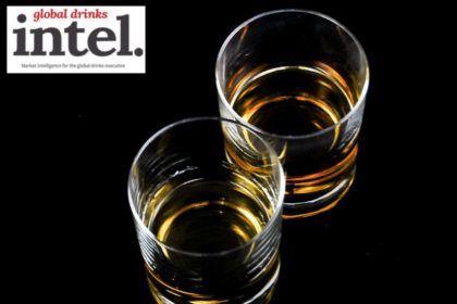 Two glasses of brandy from above