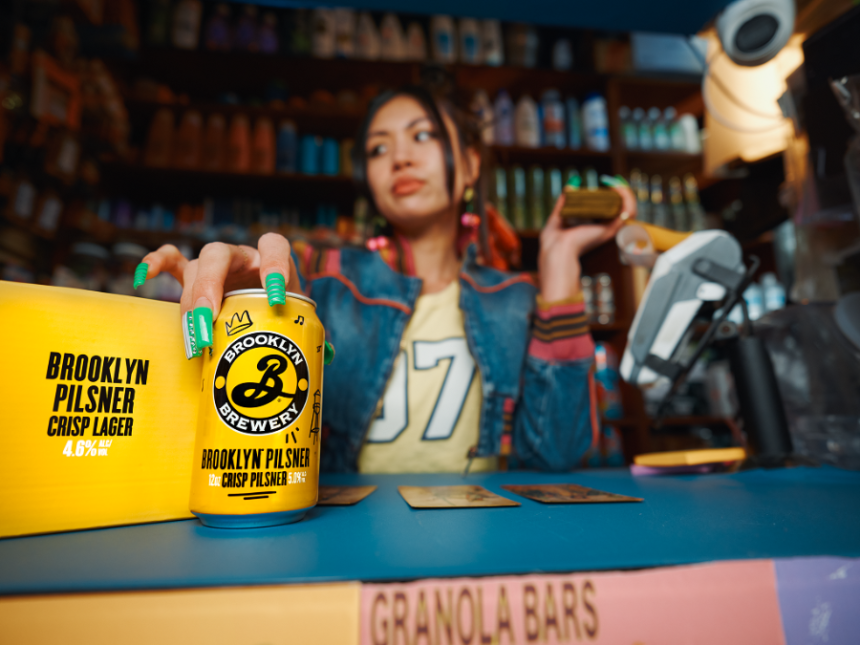 Still image from Brooklyn Brewery marketing campaign