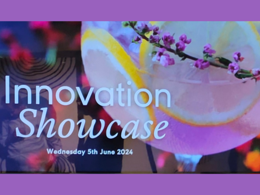 Introductory screen for Diageo presentation on innovation