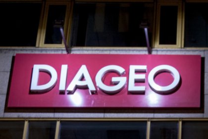 Diageo logo on building exterior