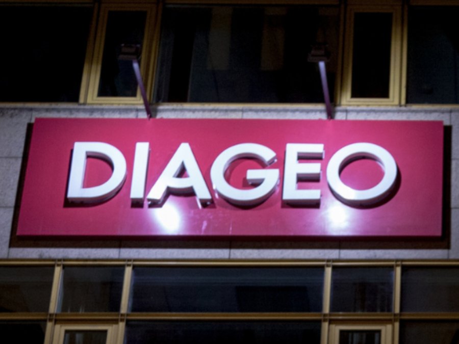 Diageo logo on building exterior