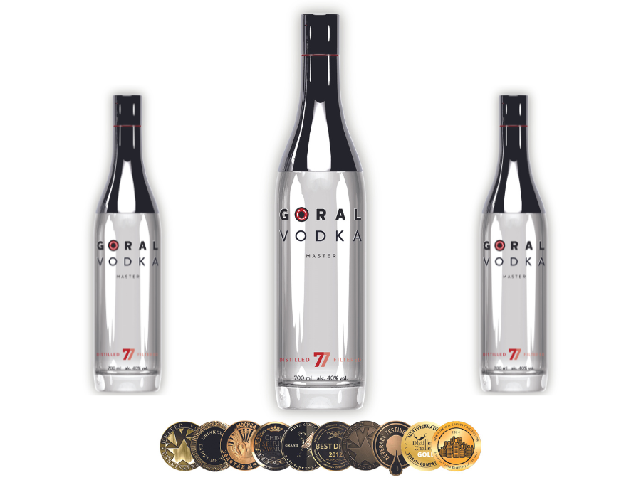 Bottle of Goral Vodka