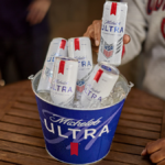 Team USA-branded cans of Michelob Ultra