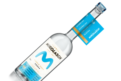 Bottle of Mikolasch single farm vodka