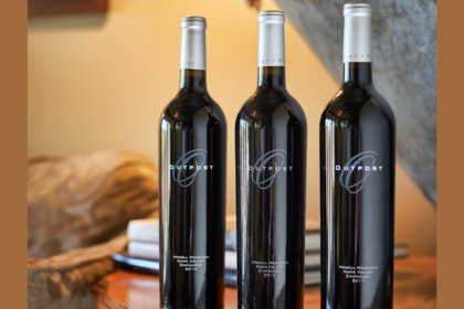 Three varietals from Outpost Wines