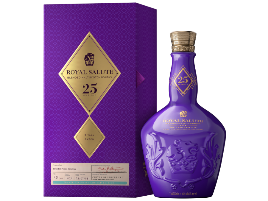 Bottle of Royal Salute 25 Year Old from the Small Batch Release series