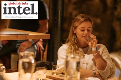 A female consumer at a scotch whisky tasting event