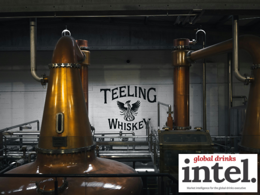 Interior of Teeling Whiskey's distillery in Dublin