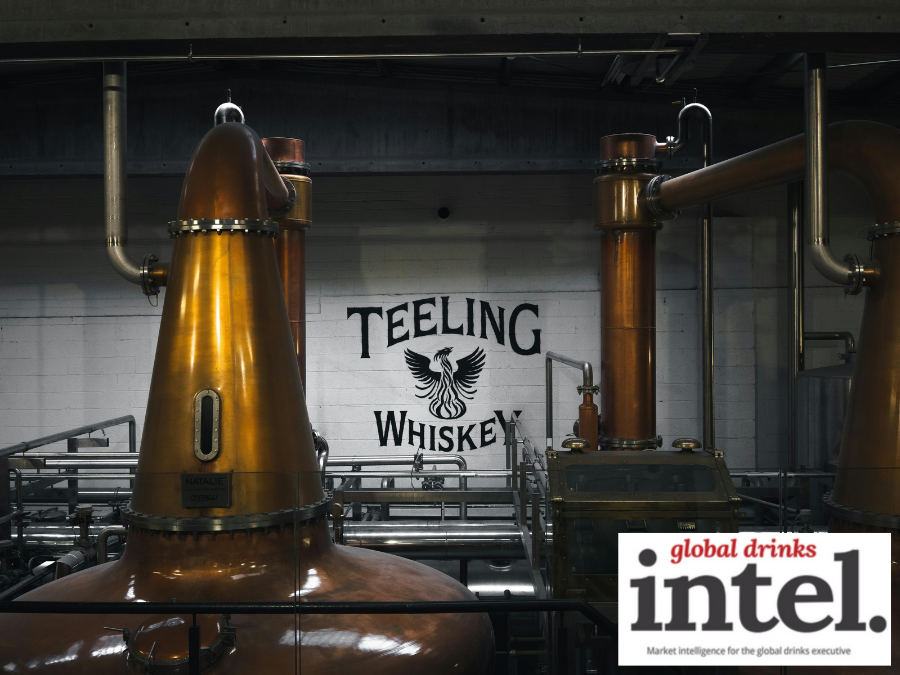 Interior of Teeling Whiskey's distillery in Dublin