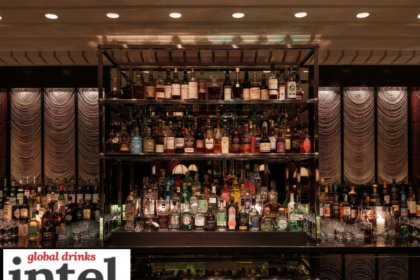 Interior of Velvet by Salvatore Calabrese bar in London's Corinthia hotel