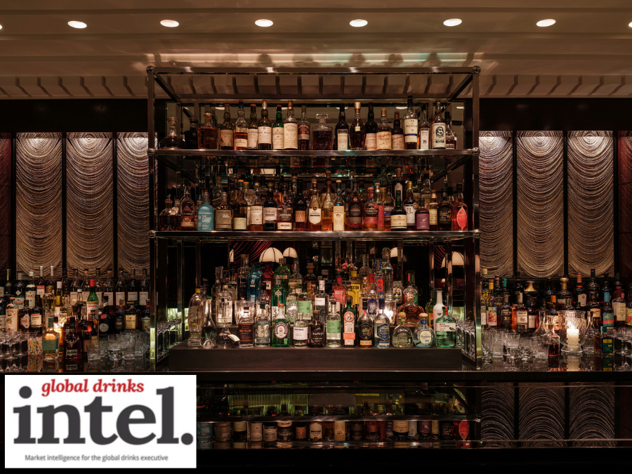 Interior of Velvet by Salvatore Calabrese bar in London's Corinthia hotel