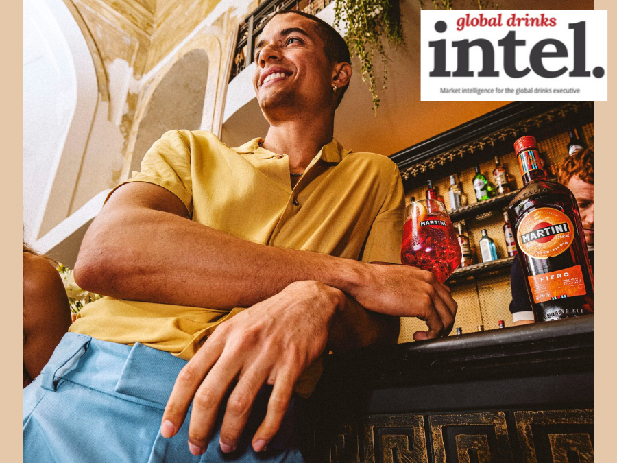 Still image from Bacardi's 'Dare to Be' campaign for Martini