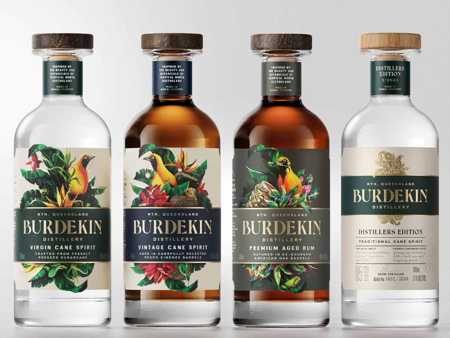 Four expressions from Burdekin Distillery