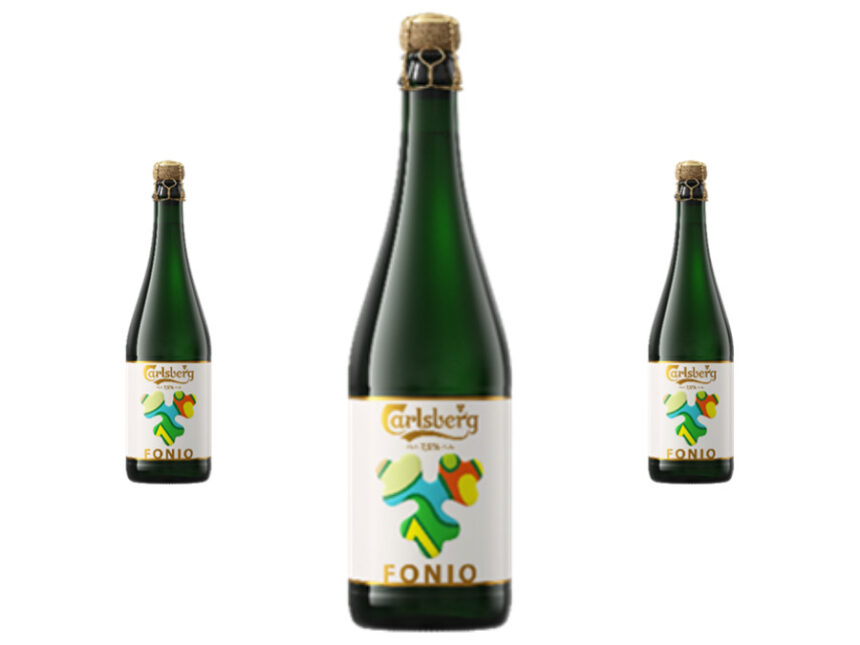 Bottle of Carlsberg Fonio