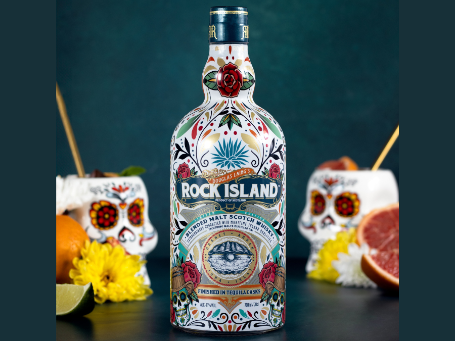 Bottle of Rock Island Tequila Cask Edition
