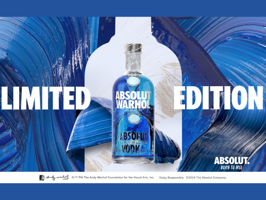 Bottle of Absolut Warhol limited-edition bottle