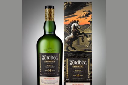 Bottle of and box for Ardbeg Anthology The Unicorn’s Tale