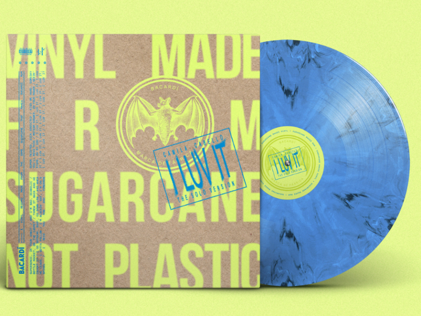 The new album from Camila Cabello printed on bioplastic vinyl derived from sugarcane