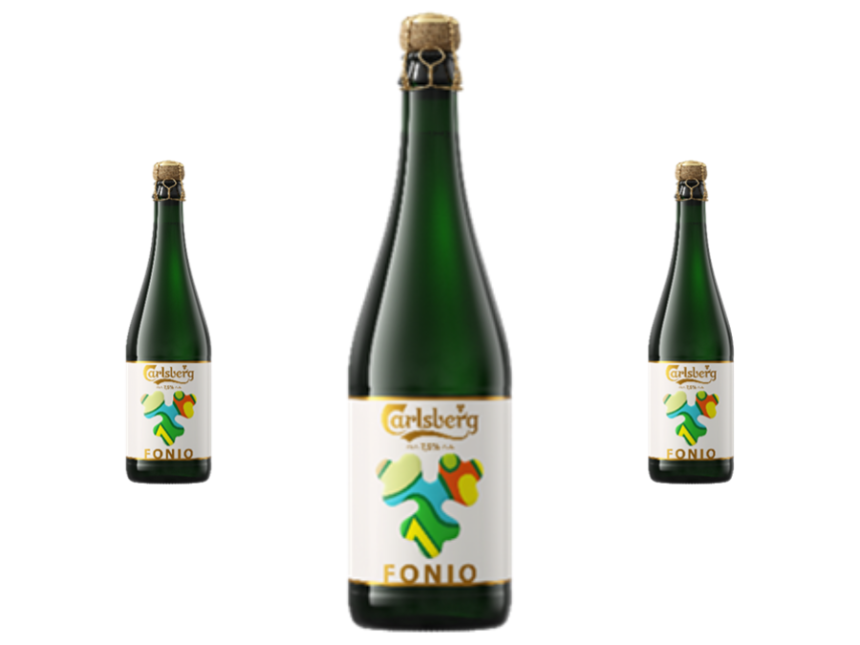 Bottle of Carlsberg Fonio