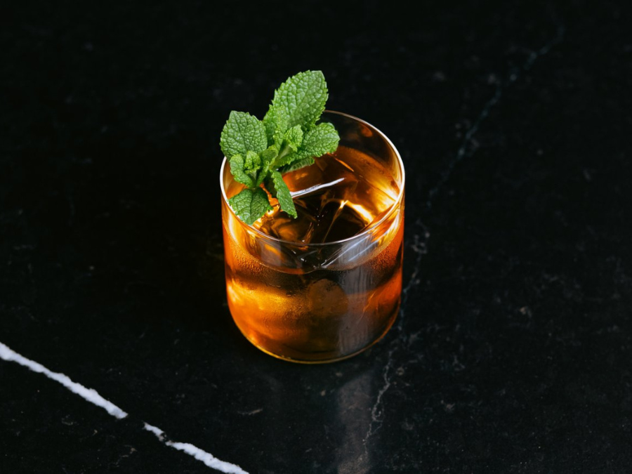A cocktail serve at Amaro Bar in London