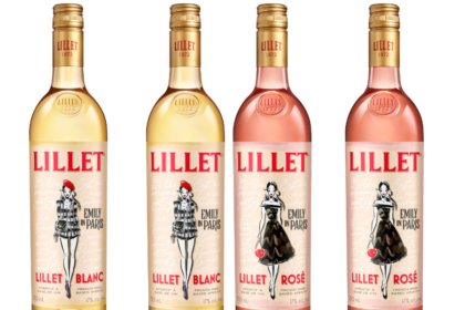 Two Lillet x Emily in Paris bottles