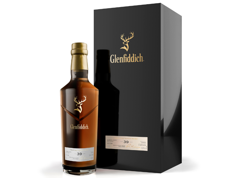 Bottle of and box for Glenfiddich 1985