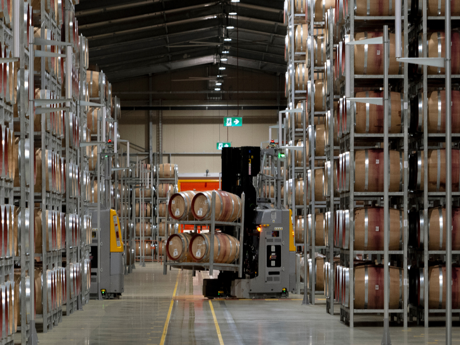 Part of the automated system at Treasury Wine Estates' Barossa Valley winery in Australia